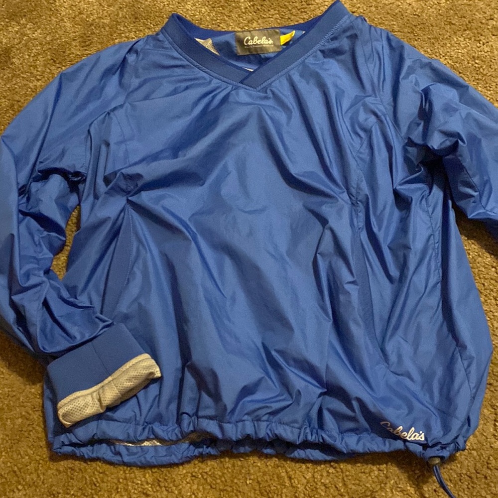 Blue kids large cabelas windbreaker